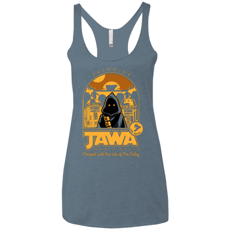 T-Shirts Indigo / X-Small Jawa Droid Sales Women's Triblend Racerback Tank