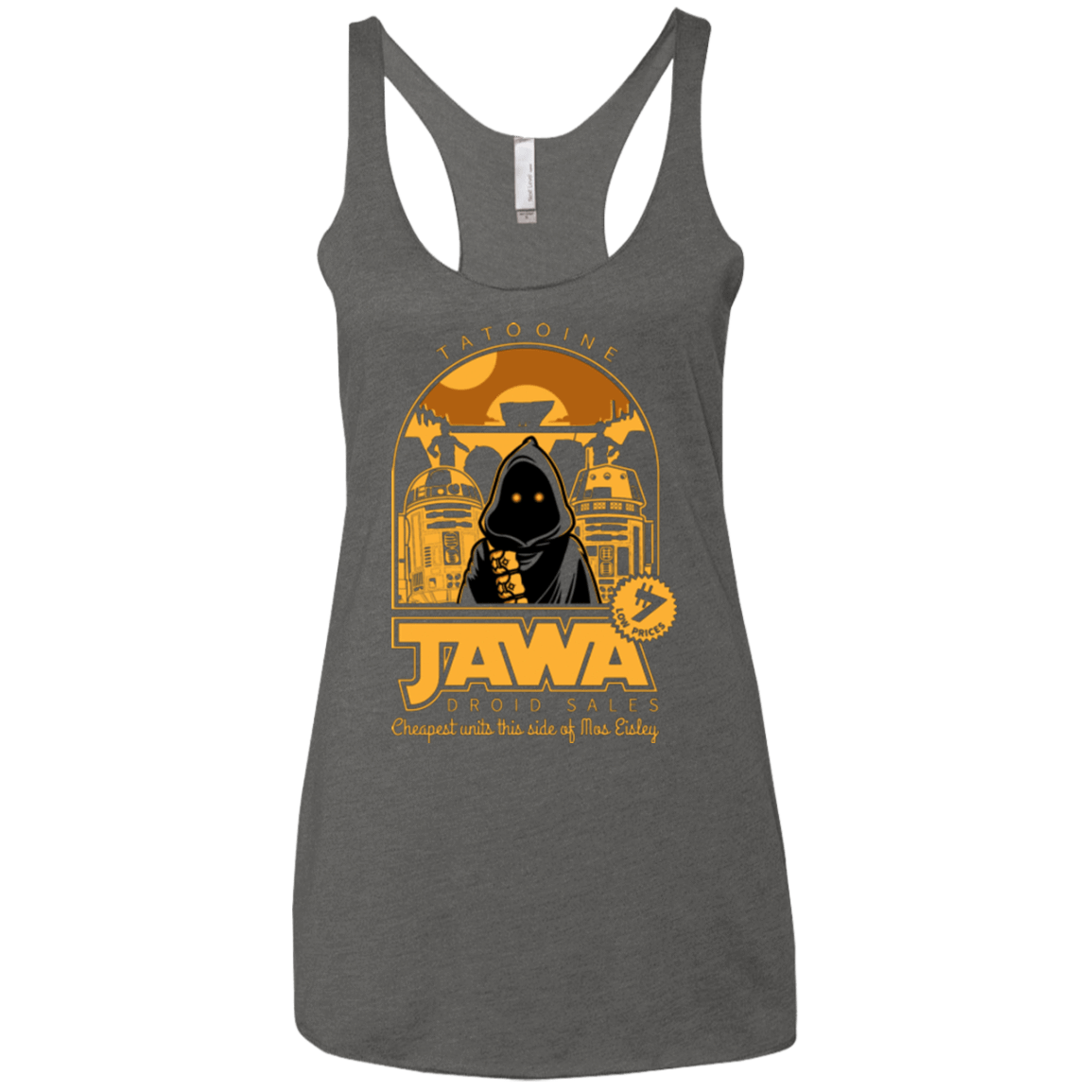 T-Shirts Premium Heather / X-Small Jawa Droid Sales Women's Triblend Racerback Tank