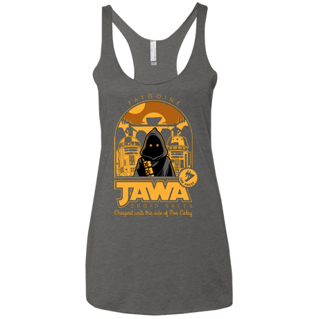 T-Shirts Premium Heather / X-Small Jawa Droid Sales Women's Triblend Racerback Tank