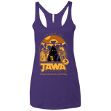 T-Shirts Purple / X-Small Jawa Droid Sales Women's Triblend Racerback Tank