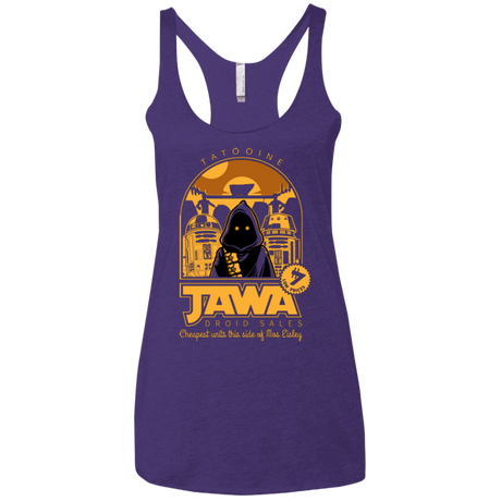 T-Shirts Purple / X-Small Jawa Droid Sales Women's Triblend Racerback Tank