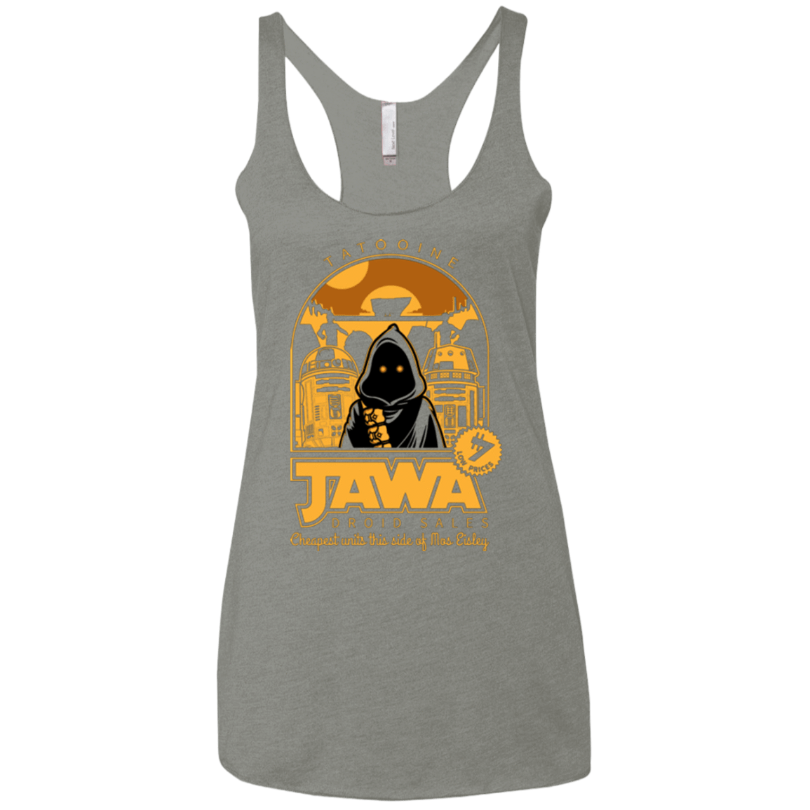 T-Shirts Venetian Grey / X-Small Jawa Droid Sales Women's Triblend Racerback Tank