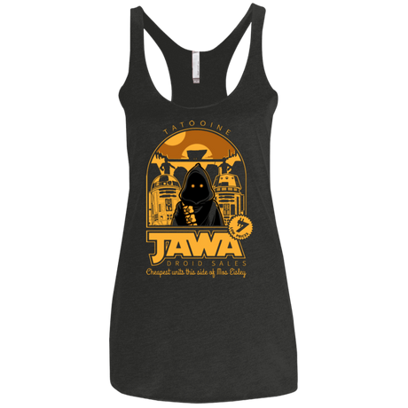 T-Shirts Vintage Black / X-Small Jawa Droid Sales Women's Triblend Racerback Tank