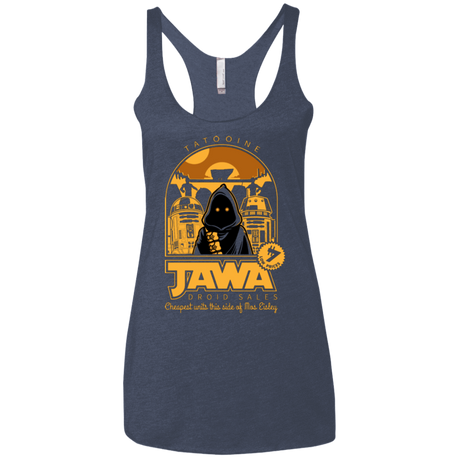 T-Shirts Vintage Navy / X-Small Jawa Droid Sales Women's Triblend Racerback Tank
