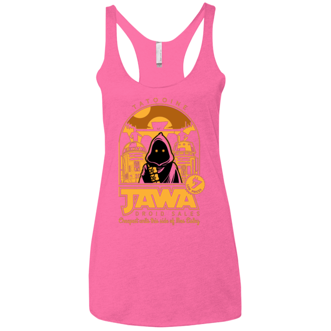 T-Shirts Vintage Pink / X-Small Jawa Droid Sales Women's Triblend Racerback Tank