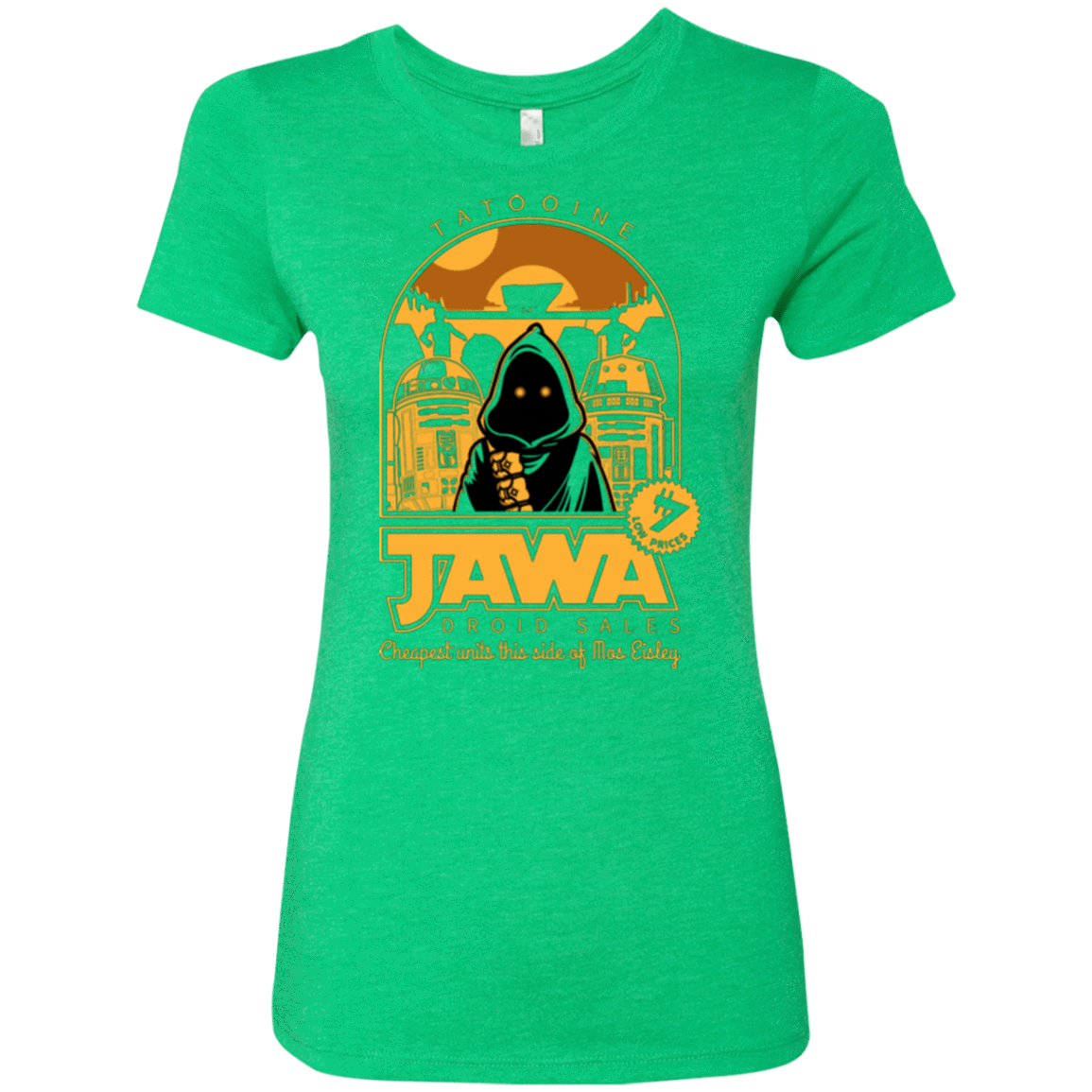 T-Shirts Envy / Small Jawa Droid Sales Women's Triblend T-Shirt
