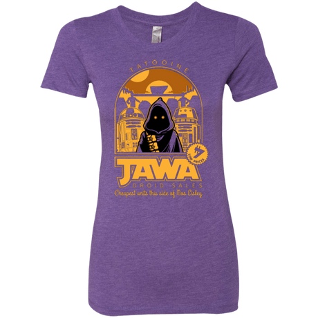 T-Shirts Purple Rush / Small Jawa Droid Sales Women's Triblend T-Shirt