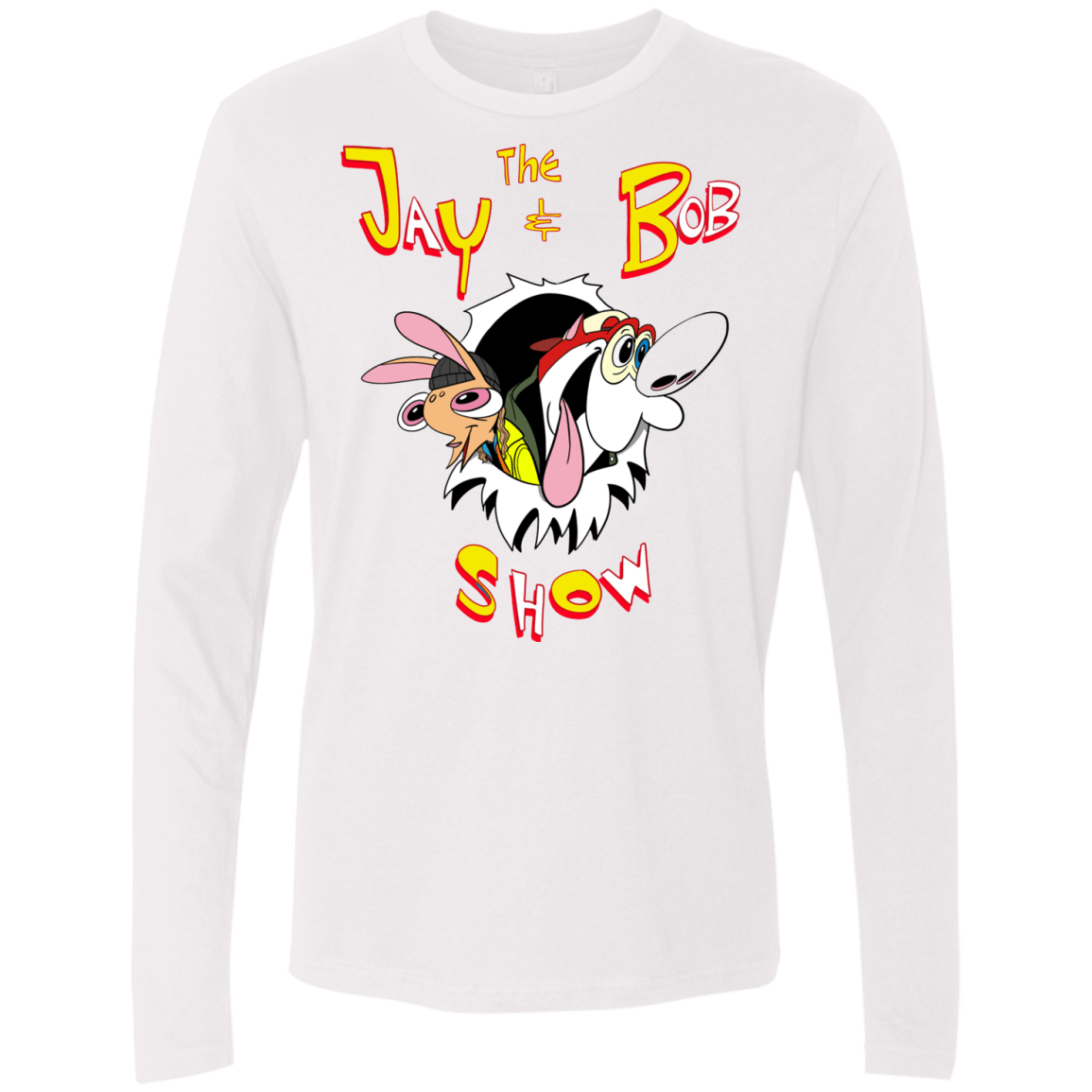 T-Shirts White / S Jay & Bob Men's Premium Long Sleeve