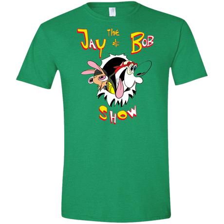 T-Shirts Heather Irish Green / S Jay & Bob Men's Semi-Fitted Softstyle