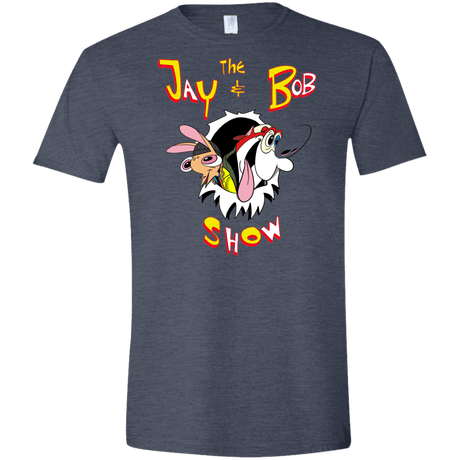 T-Shirts Heather Navy / S Jay & Bob Men's Semi-Fitted Softstyle