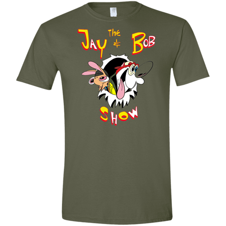 T-Shirts Military Green / S Jay & Bob Men's Semi-Fitted Softstyle