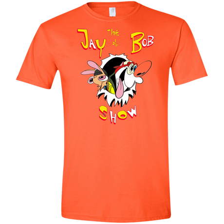 T-Shirts Orange / S Jay & Bob Men's Semi-Fitted Softstyle