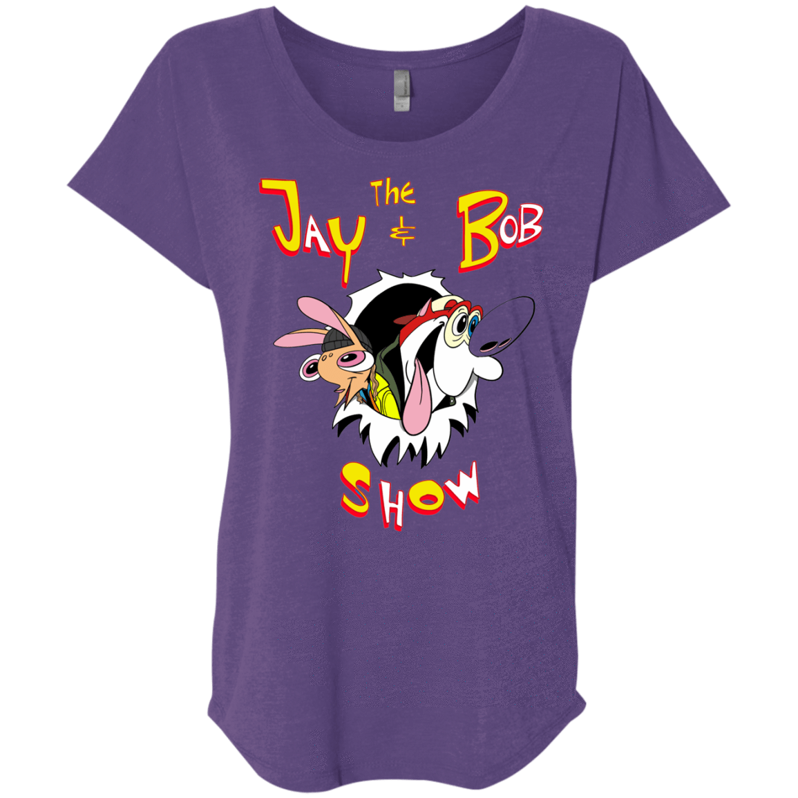 T-Shirts Purple Rush / X-Small Jay & Bob Triblend Dolman Sleeve