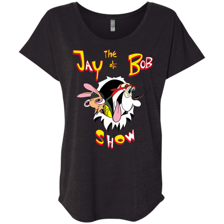 T-Shirts Vintage Black / X-Small Jay & Bob Triblend Dolman Sleeve