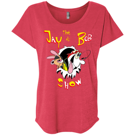 T-Shirts Vintage Red / X-Small Jay & Bob Triblend Dolman Sleeve