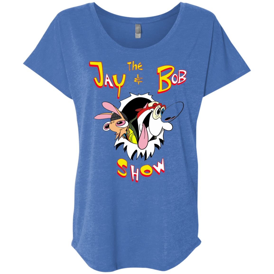 T-Shirts Vintage Royal / X-Small Jay & Bob Triblend Dolman Sleeve