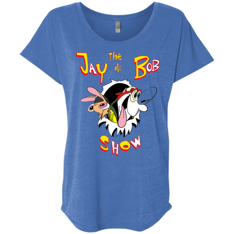 T-Shirts Vintage Royal / X-Small Jay & Bob Triblend Dolman Sleeve