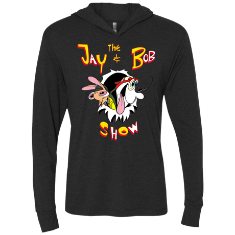 T-Shirts Vintage Black / X-Small Jay & Bob Triblend Long Sleeve Hoodie Tee