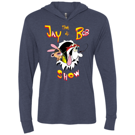 T-Shirts Vintage Navy / X-Small Jay & Bob Triblend Long Sleeve Hoodie Tee