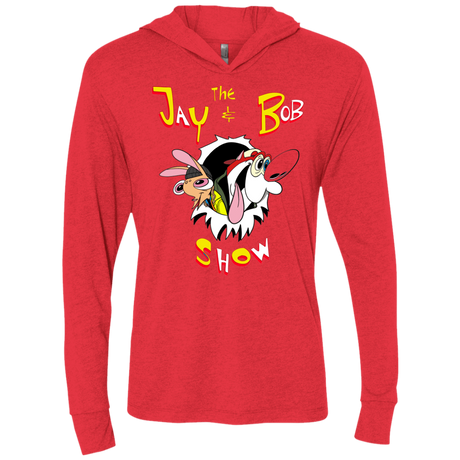 T-Shirts Vintage Red / X-Small Jay & Bob Triblend Long Sleeve Hoodie Tee