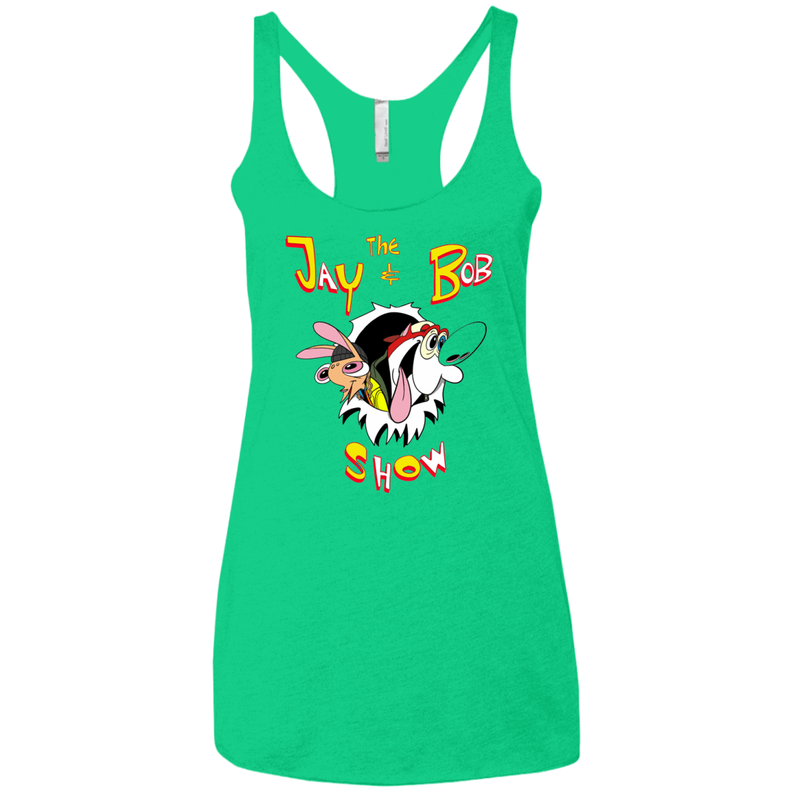 T-Shirts Envy / X-Small Jay & Bob Women's Triblend Racerback Tank