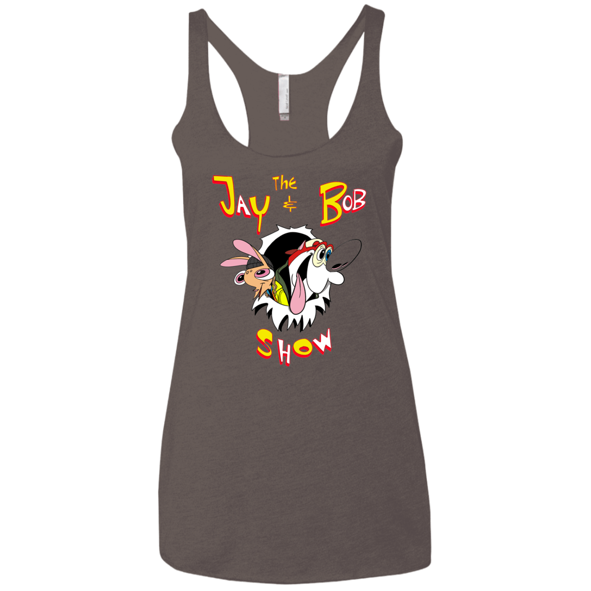 T-Shirts Macchiato / X-Small Jay & Bob Women's Triblend Racerback Tank