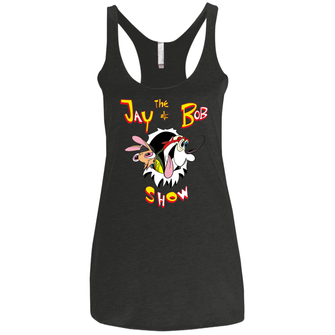 T-Shirts Vintage Black / X-Small Jay & Bob Women's Triblend Racerback Tank