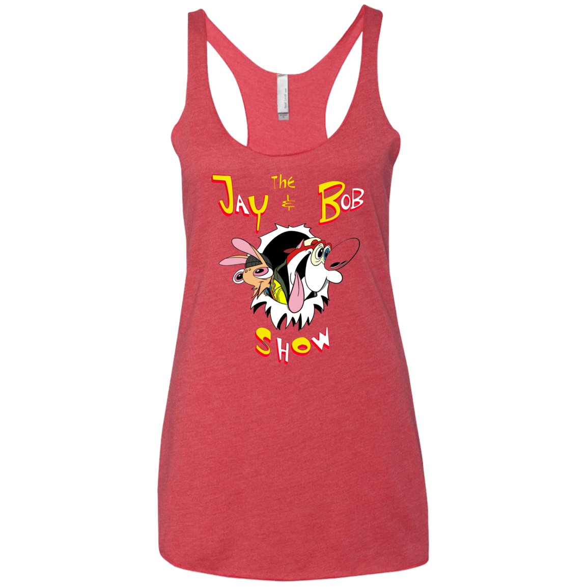 T-Shirts Vintage Red / X-Small Jay & Bob Women's Triblend Racerback Tank