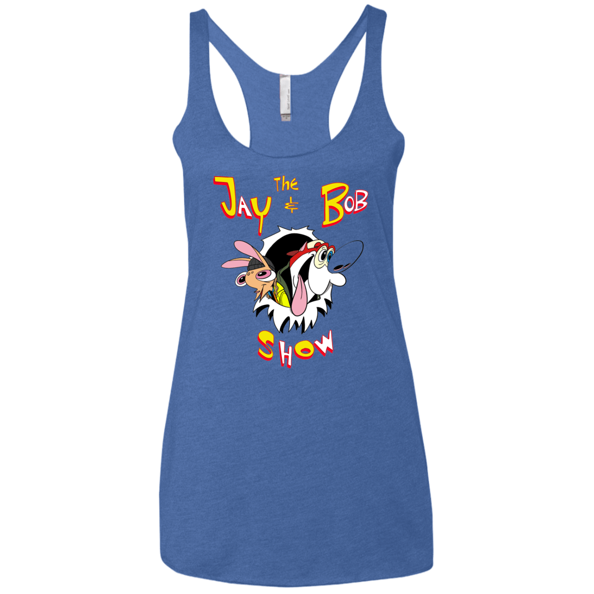 T-Shirts Vintage Royal / X-Small Jay & Bob Women's Triblend Racerback Tank