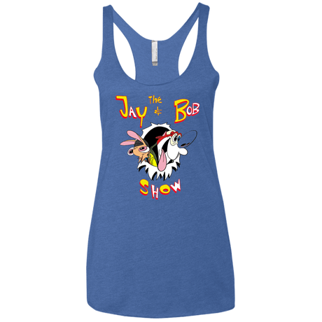 T-Shirts Vintage Royal / X-Small Jay & Bob Women's Triblend Racerback Tank
