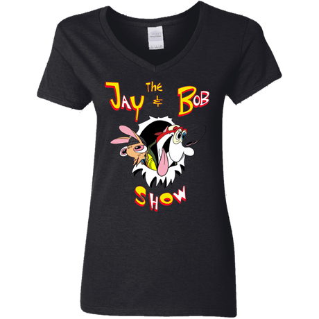 T-Shirts Black / S Jay & Bob Women's V-Neck T-Shirt