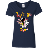 T-Shirts Navy / S Jay & Bob Women's V-Neck T-Shirt