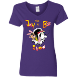 T-Shirts Purple / S Jay & Bob Women's V-Neck T-Shirt