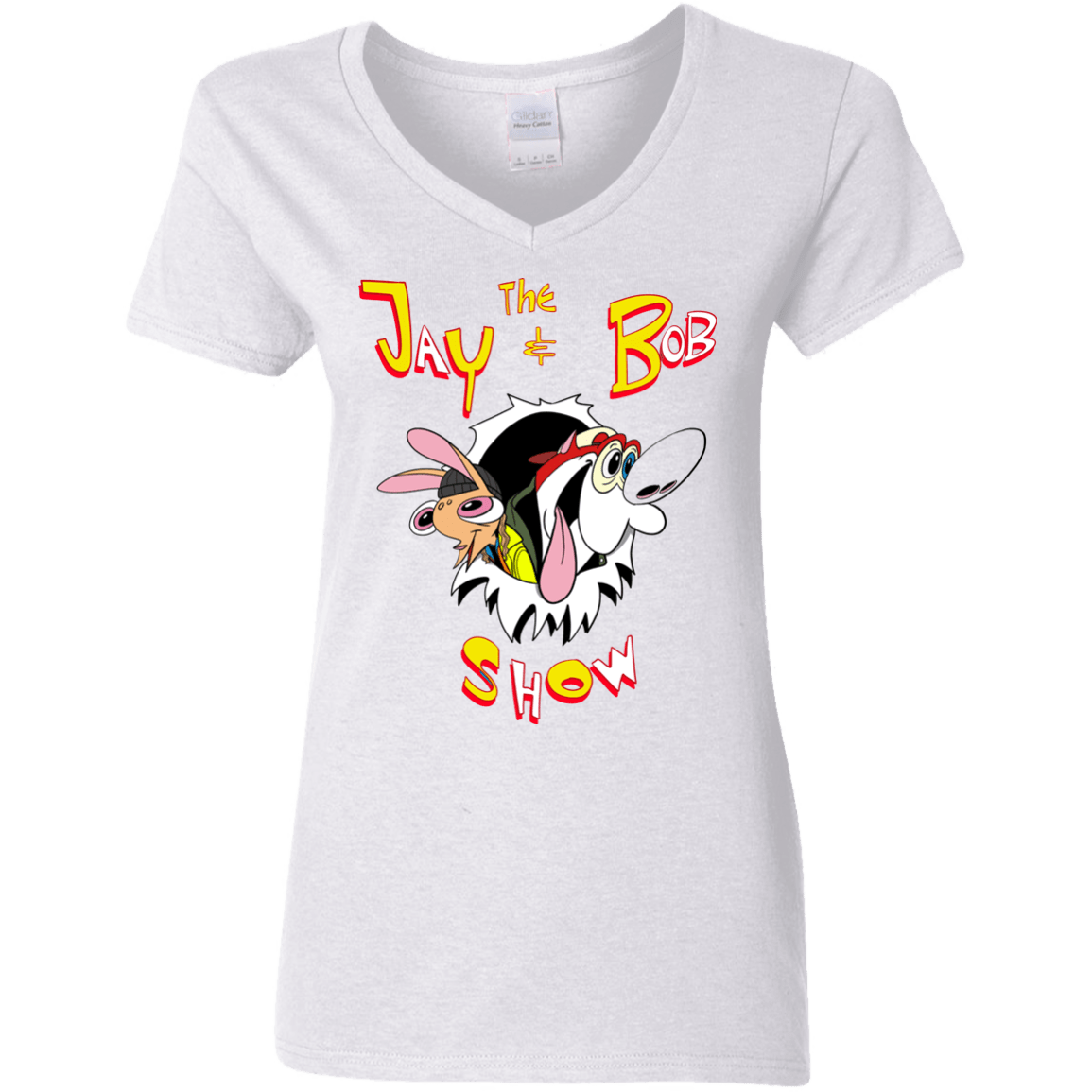 T-Shirts White / S Jay & Bob Women's V-Neck T-Shirt