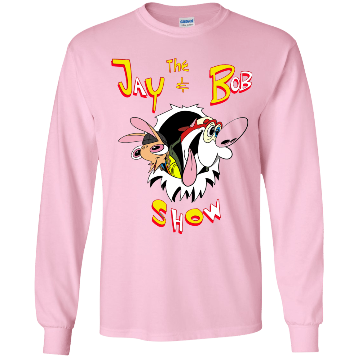 T-Shirts Light Pink / YS Jay & Bob Youth Long Sleeve T-Shirt