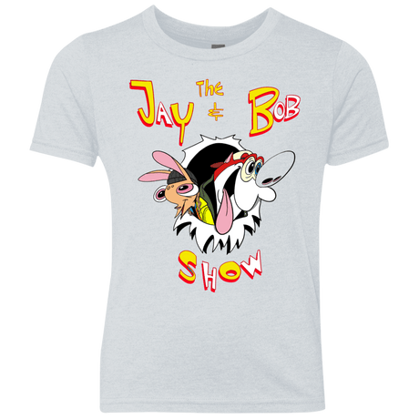 T-Shirts Heather White / YXS Jay & Bob Youth Triblend T-Shirt