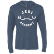T-Shirts Indigo / X-Small Jedi academy Triblend Long Sleeve Hoodie Tee
