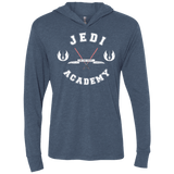 T-Shirts Indigo / X-Small Jedi academy Triblend Long Sleeve Hoodie Tee