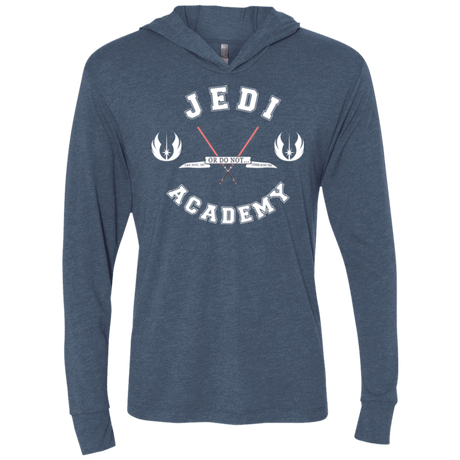 T-Shirts Indigo / X-Small Jedi academy Triblend Long Sleeve Hoodie Tee