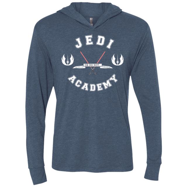 T-Shirts Indigo / X-Small Jedi academy Triblend Long Sleeve Hoodie Tee