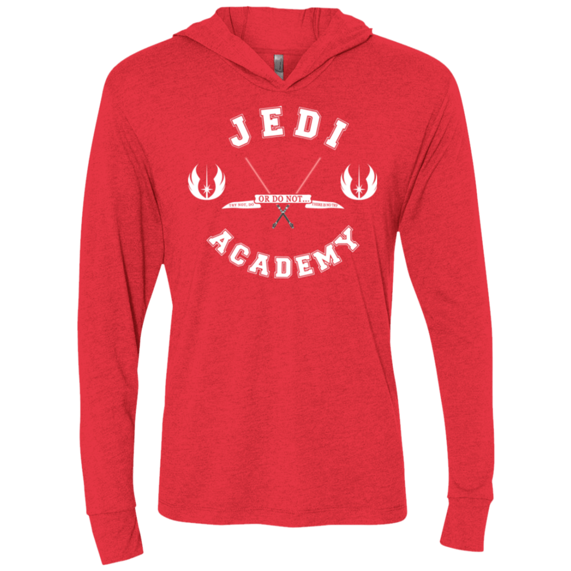 T-Shirts Vintage Red / X-Small Jedi academy Triblend Long Sleeve Hoodie Tee