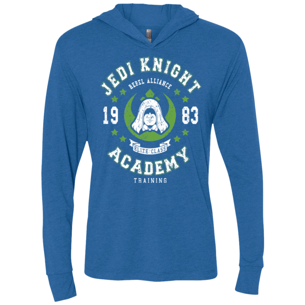 T-Shirts Vintage Royal / X-Small Jedi Knight Academy 83 Triblend Long Sleeve Hoodie Tee