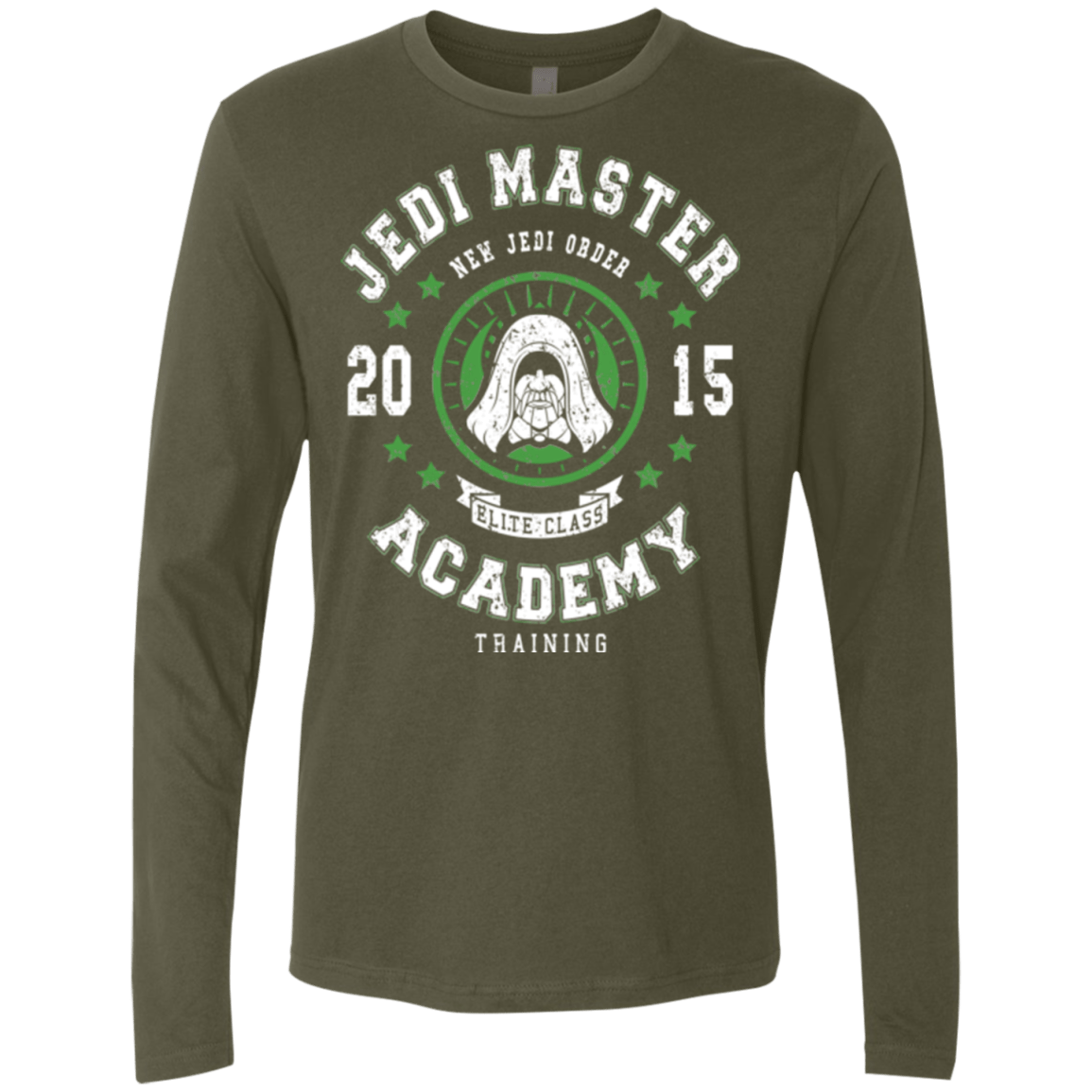 T-Shirts Military Green / Small Jedi Master Academy 15 Men's Premium Long Sleeve