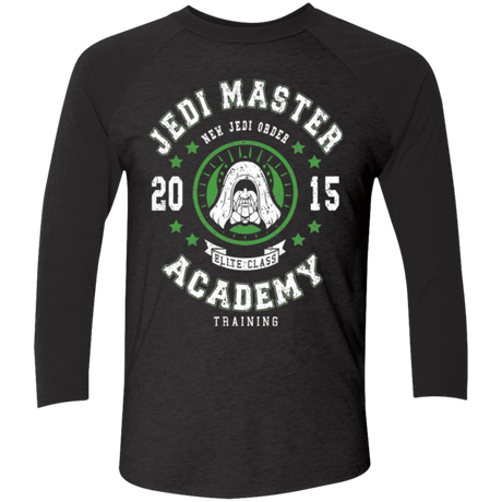 T-Shirts Vintage Black/Vintage Black / X-Small Jedi Master Academy 15 Men's Triblend 3/4 Sleeve