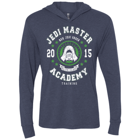 T-Shirts Vintage Navy / X-Small Jedi Master Academy 15 Triblend Long Sleeve Hoodie Tee