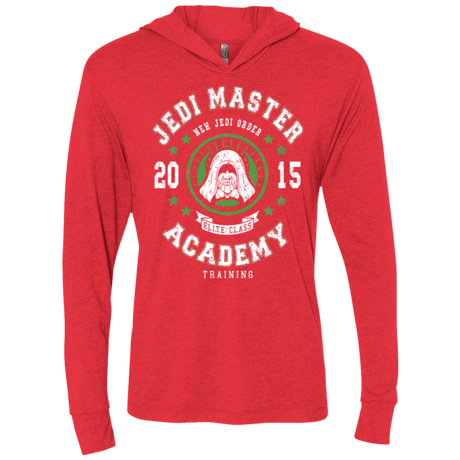 T-Shirts Vintage Red / X-Small Jedi Master Academy 15 Triblend Long Sleeve Hoodie Tee