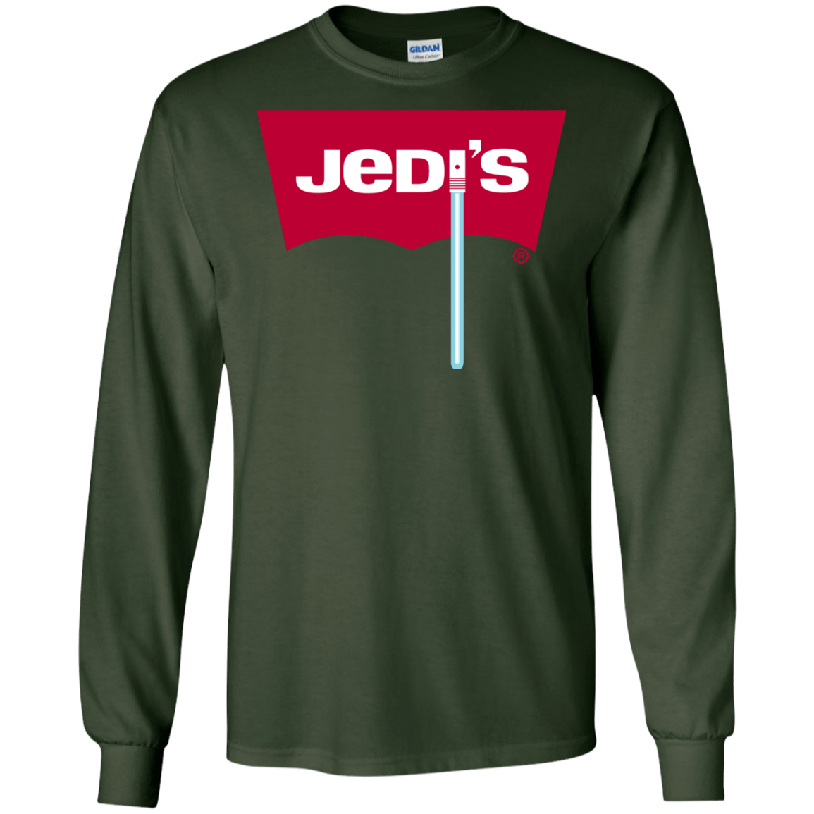 T-Shirts Forest Green / S Jedi's Men's Long Sleeve T-Shirt