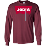 T-Shirts Maroon / S Jedi's Men's Long Sleeve T-Shirt