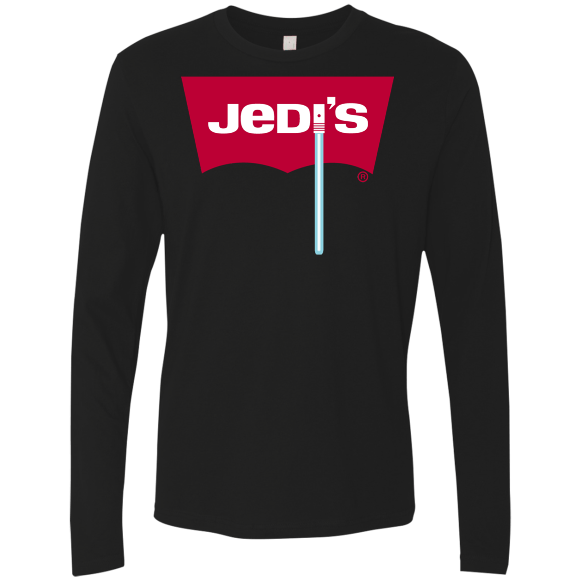 T-Shirts Black / S Jedi's Men's Premium Long Sleeve