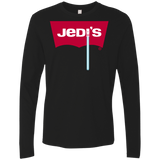T-Shirts Black / S Jedi's Men's Premium Long Sleeve